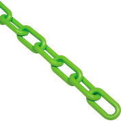 Global Industrial™ Plastic Chain Barrier, 1-1/2"x50'L, Safety Green