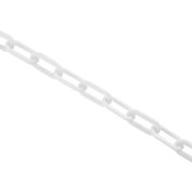 Global Industrial™ Plastic Chain Barrier, 1-1/2"x50'L, White