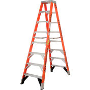 Werner 8' Dual Access Fiberglass Step Ladder 375 lb. Cap - T7408