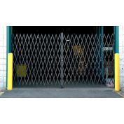 Global Industrial™ Double Folding Security Gate 12'W x 6-1/2'H