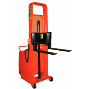 Wesco® Battery Powered Lift Counter Balanced Stacker 261039 76"H 25" Forks