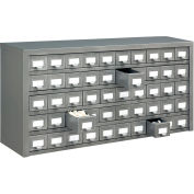 Global Industrial&#8482; Steel Storage Drawer Cabinet - 50 Drawers 36&quot;W x 9&quot;D x 17-3/4&quot;H