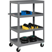 Nexel® Chrome Wire Shelf Truck, 1200 Lb. Capacity, 72"L X 18"W X 69"H