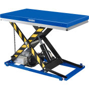 Global Industrial™ Power Scissor Lift Table, Hand & Foot Control, 48" x 48", 3300 Lb. Capacity
