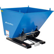 Global Industrial Steel Self-Dumping Forklift Hopper W/Bump Release, 1/2 Cu. Yd, 6000 Lbs.