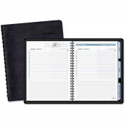 AT-A-GLANCE® The Action Planner Daily Appointment Book, 8.75 x 6.5, Black, 2022
