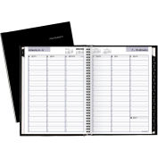 AT-A-GLANCE® Hardcover Weekly Appointment Book, 11 x 8, Black, 2022