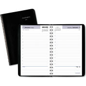 AT-A-GLANCE® Daily Appointment Book with Hourly Appointments, 8 x 5, Black, 2022