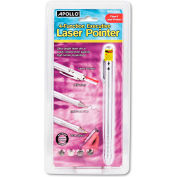 Quartet® Class 2 Four-Function Executive Laser Pointer, Silver, 150-yds