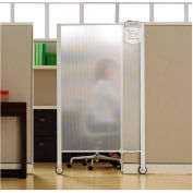 Quartet® Workstation Privacy Screen, 38"W x 64"H, Rolling, Full Length