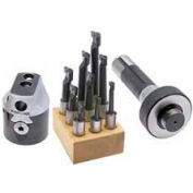 Import 3 Piece 3" Heavy Duty Boring Head Set 1-1/2"-18 Threads