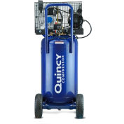 Quincy Q12124VPQ Single-Stage Portable Air Compressor, 2HP, 24 Gallon, Vertical, 115V, Single Phase