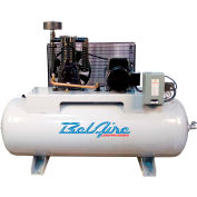 Belaire 338HE4, 5 HP, Two-Stage Compressor, 80 Gallon, Horizontal, 175 PSI, 18.5 CFM, 3-Phase 460V