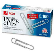 Acco® Jumbo Paper Clips, Silver, 1000/Pack