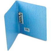 Presstex Grip Punchless Binder W/Spring-Action Clamp, 5/8" Capacity, Light Blue