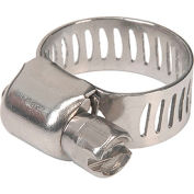 Apache 48016998 1/4" - 5/8" 300 Stainless Steel Micro Worm Gear Clamp w/ 5/16" Wide Band
