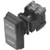 Advance Controls 117296, 22mm Non Metallic, Illuminated, Square Stop / Start Dual Button