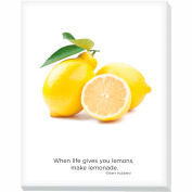 Advantus® Canvas Motivational Print, 28"W x 22"H Breakroom Fruit, Lemons