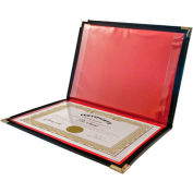 Angler's® Holder, Certificate, 9" x 12", Black - Pkg Qty 12