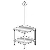 Aero Manufacturing 2MSRU-3030 14 Gauge Mixer Stand 304 Stainless Steel - Rack & Undershelf 30 x 30