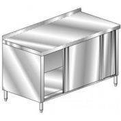 Aero Manufacturing 2TSSOD-3096 96"W x 30"D Premium Cabinet, 2-3/4" Backsplash, Sliding Doors