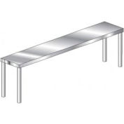 Aero Manufacturing 3O-1572 Deluxe 16 Gauge Single Overshelf 304 Stainless Steel - NSF 72"W x 15"D