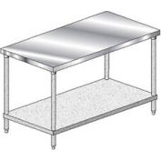 Aero Manufacturing 3TG-2436 16 Gauge Deluxe Workbench 304 Stainless Steel - 36"W x 24"D