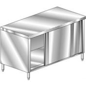 Aero Manufacturing 3TSOD-3060 60"W x 30"D Deluxe Flat Top Cabinet, Sliding Doors