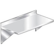 Aero Manufacturing 3TWMV-2496 16 Gauge Wall Mount Table 304 Stainless Steel - 10" Backsplash 96 x 24