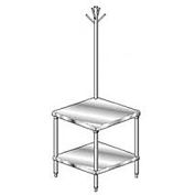 Aero Manufacturing Mixer Stand W/ Utensil Rack, 18 Ga 430 Stainless Steel Top, 30&quot;W x 30&quot;D
