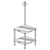 Aero Manufacturing 4MSRU-3636 16 Ga Mixer Stand 304 Stainless Steel - Utensil Rack Frame/Shelf 36x36