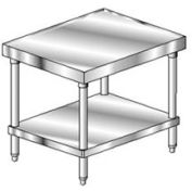 Aero Manufacturing Mixer Stand W/ Undershelf, 16 Ga 430 Stainless Steel Top, 36&quot;W x 30&quot;D