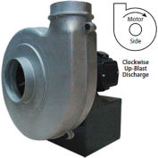 Global Industrial Aluminum TEFC Blower, 1-1/2 HP, 3 Phase, CW, Upblast, 1055 CFM