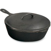 Alegacy CF8 - Cast Iron Chicken Fryer - 10-1/4" Diameter, Includes Lid