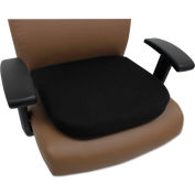 Alera® Cooling Gel Memory Foam Seat Cushion - 16-1/2" x 15-3/4" x 2-3/4" - Black