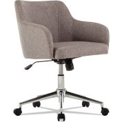 Alera® Modern Mid-Back Chair - Fabric - Gray Tweed - Captain Series