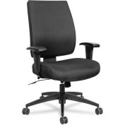 Alera® Synchro-Tilt Fabric Task Chair - High Performance - Black - Wrigley Series