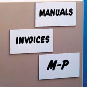 1/2" × 2" Pack of 25 Details about   Quartet Magnetic Card and Label Holders 
