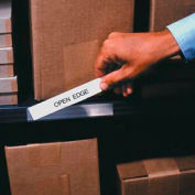Label Holder, Economy Strips, 1/2" x 6", Clear (50 pcs/pkg)