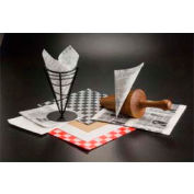 American Metalcraft PPCH3R - Fry Paper, 12 x 12, Red, Checkerboard (1,000 Each Per Pack)