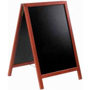 American Metalcraft SBDM85 - Securit Sandwich Board, 22 x 34, Double Sided, Mahogany Frame