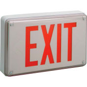 Lithonia Lighting LV S W 1 R 120/277 EL N UM All-Conditions Exit Sign, White