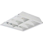 Lithonia 2ES8P 217 BIHP L835HT8 T8 Louvered Fluor. 17w High Eff 1.24 Ballast Two Lamps Included