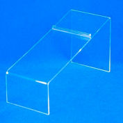 Shoe Display, 8-1/4" L x 4" H, 3/32" Thickness, Acrylic, Clear - Pkg Qty 5