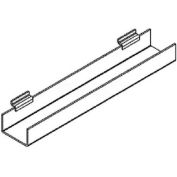 Acrylic Clear Book Shelf For Slatwall, 3/16" x 24" J-Rack Flat Bottom For Books - Pkg Qty 12