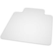 Interion® Office Chair Mat for Hard Floor - 45"Wx53"L w/25"x12" Lip - Straight Edge- Ind. Pkg
