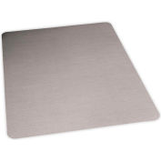ES Robbins® Office Chair Mat for Carpet - 36" x 48" - Stainless Finish - Straight Edge