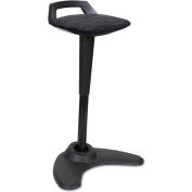 Alera® Sit-Stand Perch Stool - Black with Black Base - AdaptivErgo Series