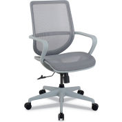 Kathy Ireland by Alera® All Mesh Office Chair, Mid Back, Silver - Macklin Series