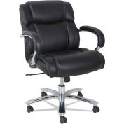 Alera® Big and Tall Leather Chair - High-Back - 350 Lb. Capacity - Black - Maxxis Series
